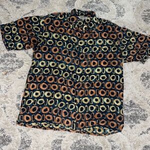 Genelli Luxury Pure Linen Printed Button Shirt